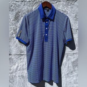 NWOT RLX Ralph Lauren Striped Golf Shirt Size M